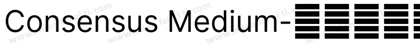 Consensus Medium字体转换